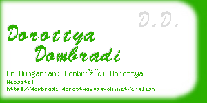 dorottya dombradi business card